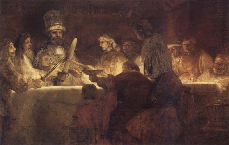 REMBRANDT Harmenszoon van Rijn The Conspiracy of Claudius Civilis china oil painting image